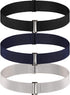 SATINIOR 3 Pieces elastic belt for women Elastic Waist Belt Invisible No Show Belt Adjustable Stretch Free-Buckle Belt for Jeans Pants Dresses Ski...